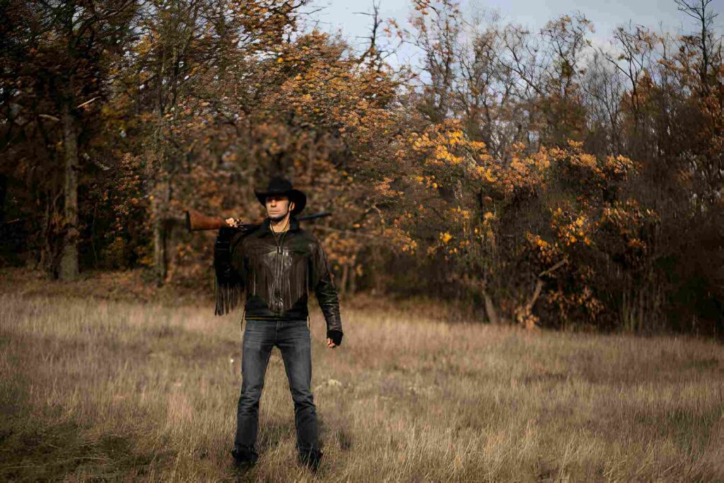 leather cowboys jacket