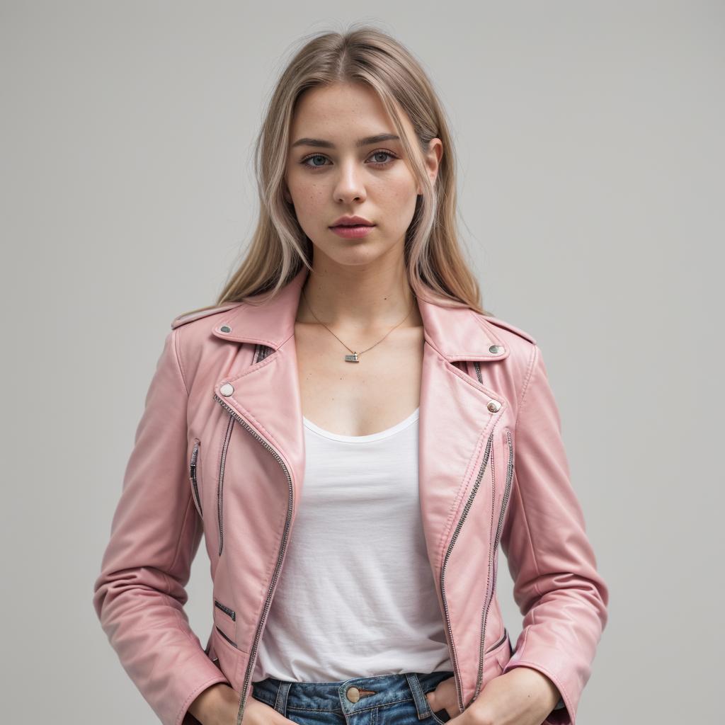 pink leather jackets